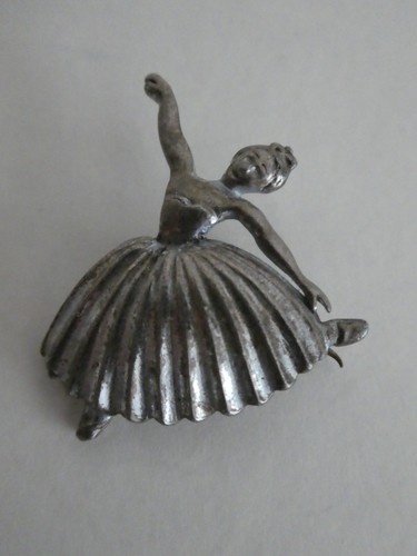 Vintage ballerina brooch - ballerina,