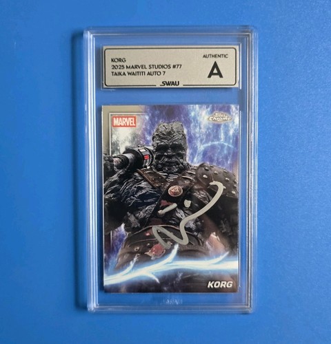 Taika waititi signed korg card - waititi,
