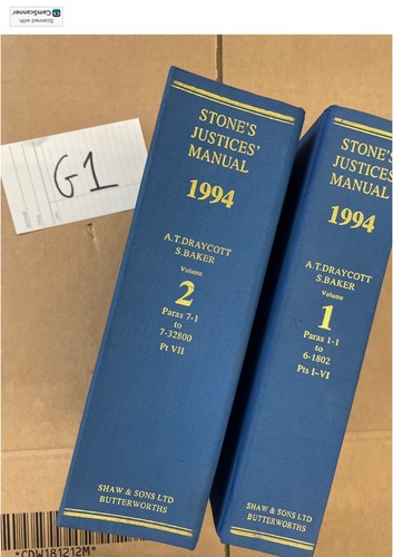 Stone justices manual 1994 - manual,