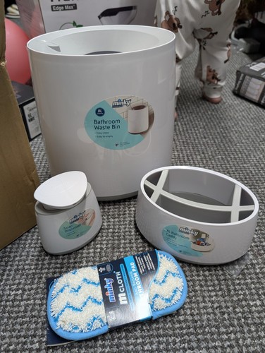 Minky bathroom bin bundle - minky,