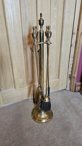 Vintage solid brass fireplace - vintage,,