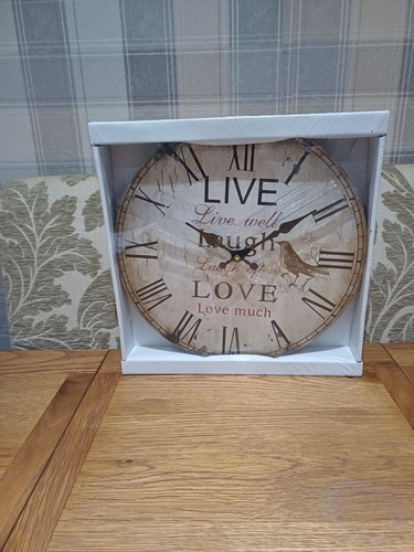 Wall clock live well - wall, clock.