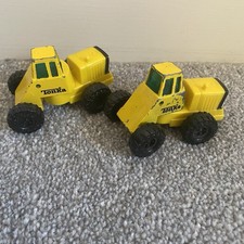 2x Vintage Yellow Tonka