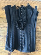 Naveed Black Brocade Corset