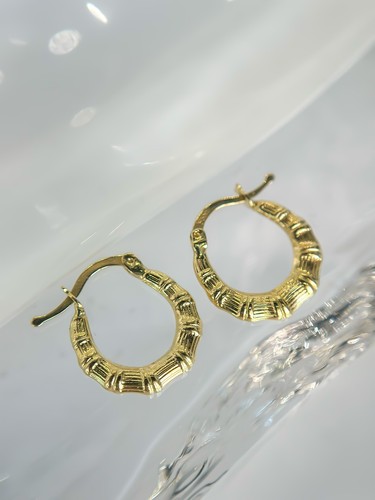 10k solid gold hoop - solid, earrings