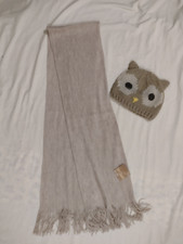 woollen owl hat (used) with