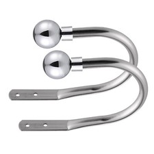 Curtain Hold Backs 2 x  Metal
