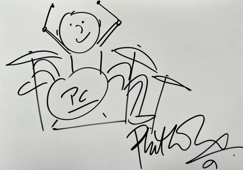 Phil collins hand drawn sketch - phil,