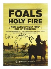 FOALS ENTIRE GROUP AUTOGRAPHED SIGNED A4 POSTER PHOTO PRINT