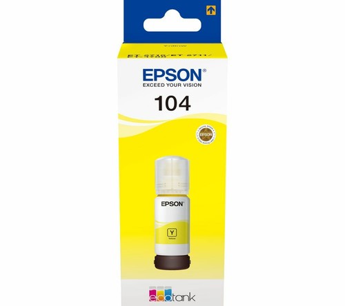 Epson 104 yellow - yellow, ecotank