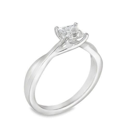 18ct white gold diamond - 18ct, twist