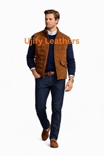 Men’s Brown Suede Leather