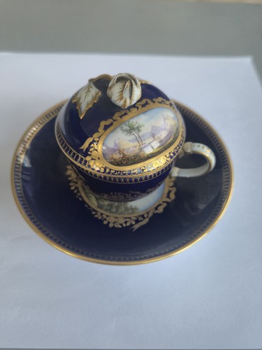 Antique meissen covered cup - antique,