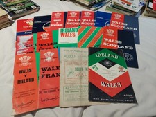 Job Lot 16 Bargain Basement Wales Rugby Union Programmes In OK Condition At Best