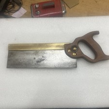 Vintage W Tyzack Sons & Turner Brass Backed Tenon Saw - 10" 13tpi