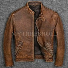 Men's Biker Brown Vintage