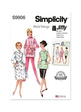 SIMPLICITY 9906 VINTAGE 1960's APRON Misses Sewing Pattern Sizes: XS-XL