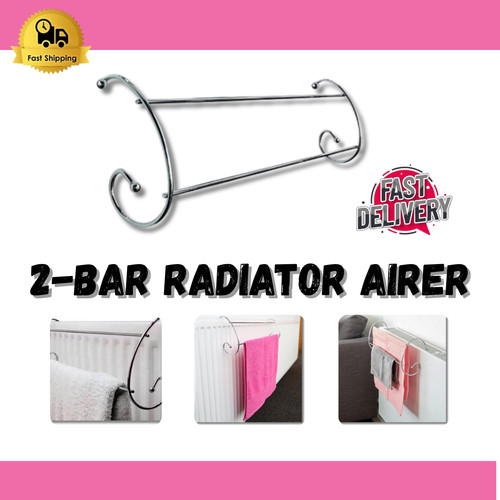 Bar radiator airer rack - 2-bar,