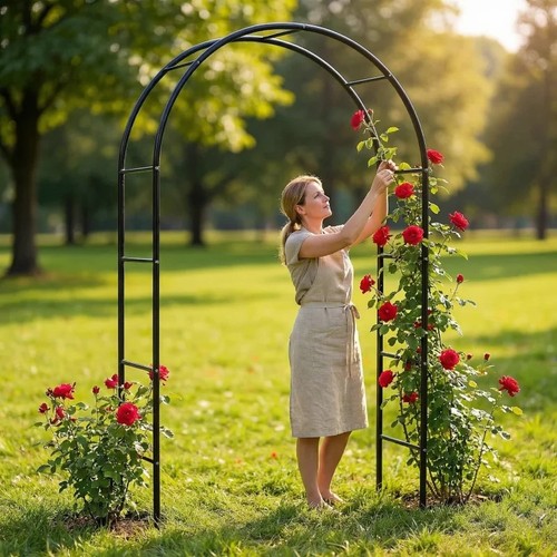 Metal garden arch arbour for - garden,