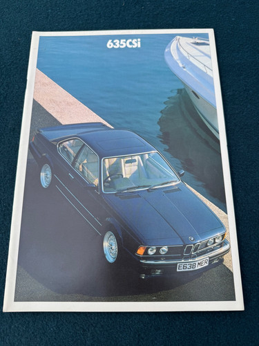 Bmw 635 csi brochure 1987 - 635,