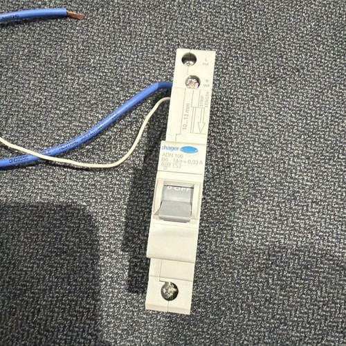 Hager 6amp 30ma type - 30ma, b
