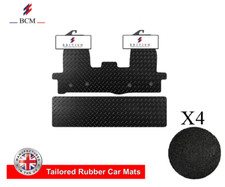 Fits Ford Transit MK8 2016-On Crew Cab 4 Clip Heavy Duty 3mm Rubber Van Mats