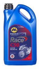 Morris Lubricants Race C50 Castor Based Motorcycle Engine Oil - SAE Grade 50, 5L