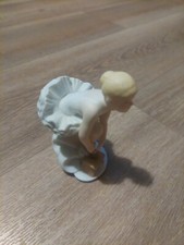 Vintage Porcelain Ballerina Figurine White Tutu 