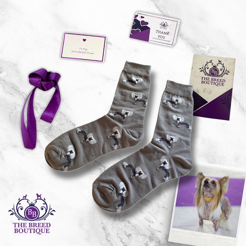 Chinese crested socks unisex - socks,