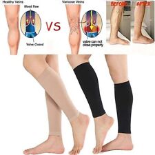 High Compression Socks Calf Stockings Toeless Leg Pressure Sleeve Treat Shaping◈