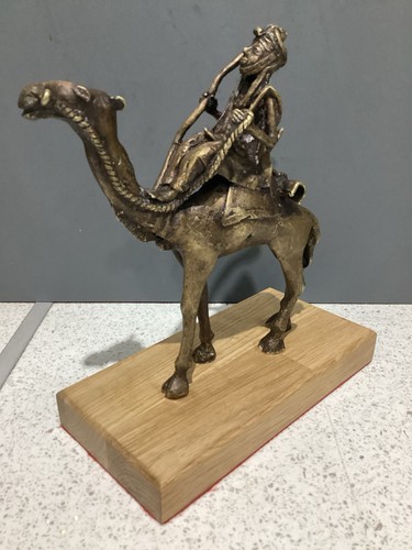Beautiful african bronze camel - bronze,