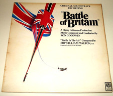 BATTLE OF BRITAIN Original Film Soundtrack  LP RECORD ALBUM (UA 1969)  Ex/VG+
