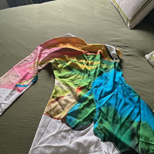 Multicoloured one shoulder - multicoloured,