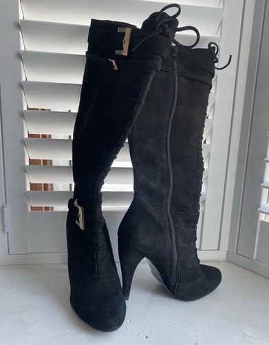Dune london suede knee - suede, high