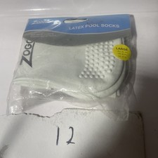 Zoggs Latex Pool Socks – Grip Sole – Large – Swim Hygiene Protection – New
