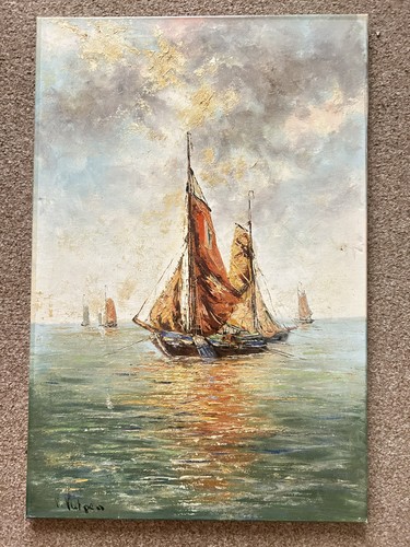 Vintage maritime nautical oil - maritime,