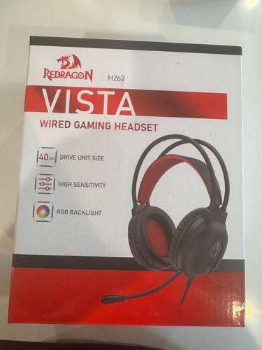 Wired gaming headset red - wired,