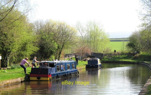 Photo 12x8 moored - photo, barges