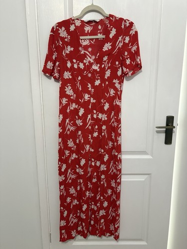 Zara red white - red, floral