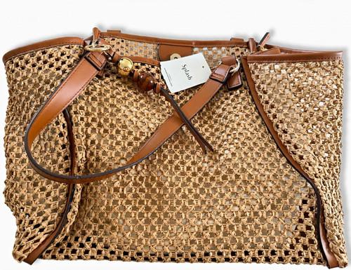Splash woven straw large - straw,