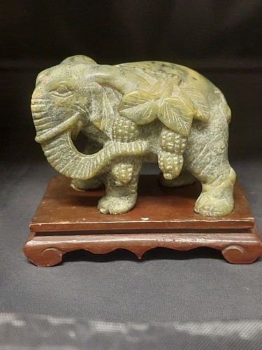 Vintage carved soapstone - carved,