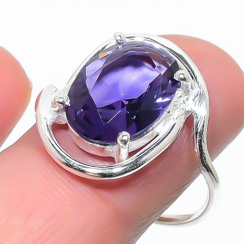 Purple amethyst gemstone 925 - purple,