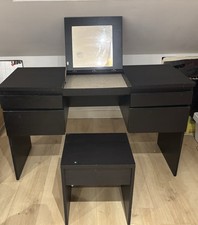 IKEA Black Dressing Table /