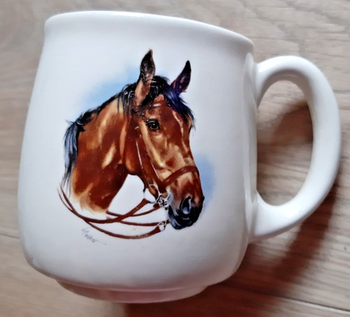 Horse head picture ceramic - on,