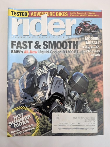 Rider magazine july 2014 bmw - magazine,