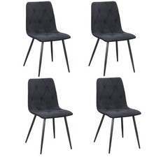 set of 4 Velvet Dining Chairs