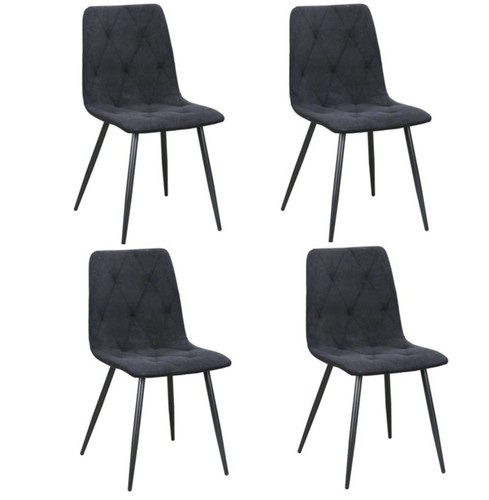 Set velvet dining chairs - set,