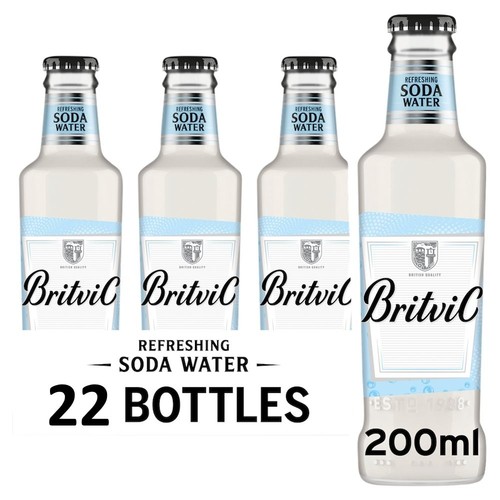 22x200ml britvic soda water - 22x200ml,