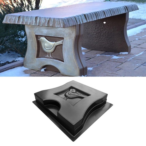 Plastic diy concrete bench leg - diy,