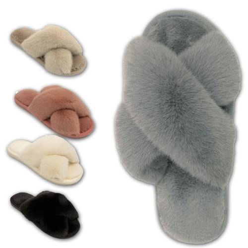 Ladies fluffy slippers womens - fluffy,